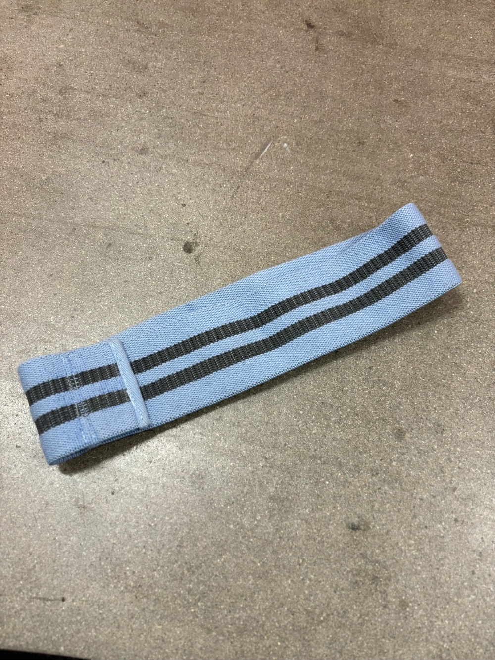 Light Blue Resistance Band with Black Stripes - Oak and Reed